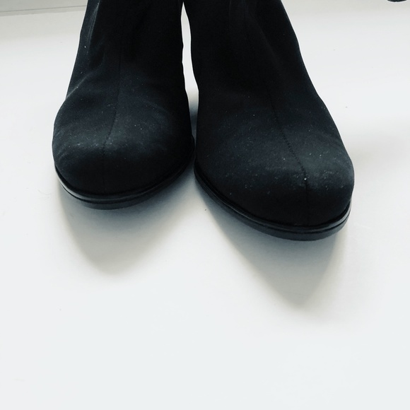 STUART WEITZMAN Black Sock Wedge Bootie Sz 6 B - Picture 4 of 16